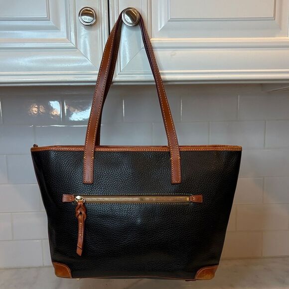 Dooney & Bourke Purse Handbag Pocketbook Pebbled Leather Charleston Tote Bag - Picture 4 of 16